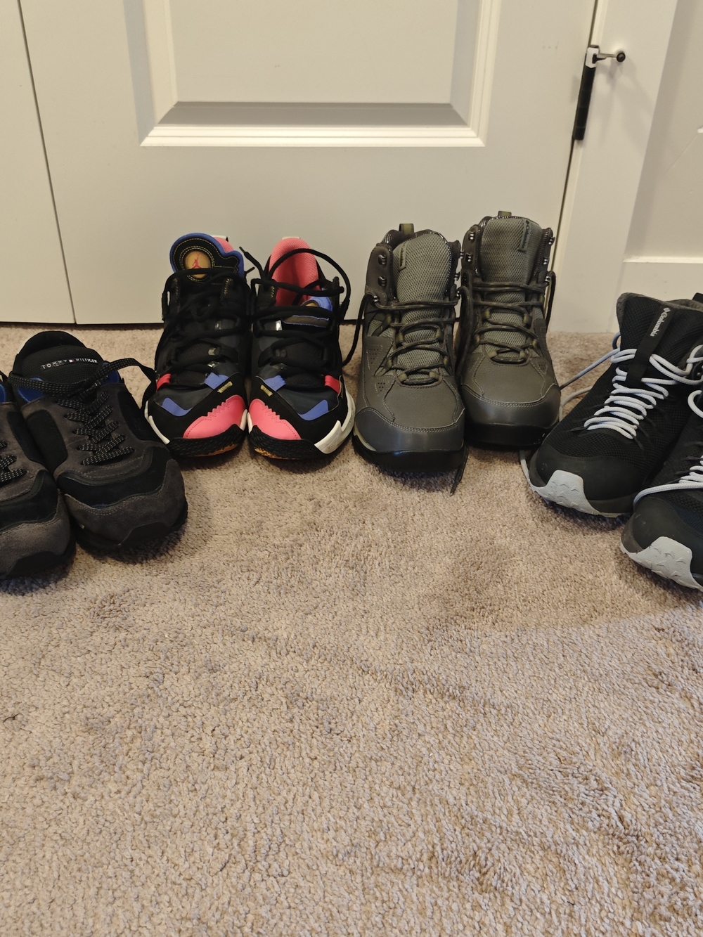 Columbia Kids Black Sneakers with Pink and Blue Accents